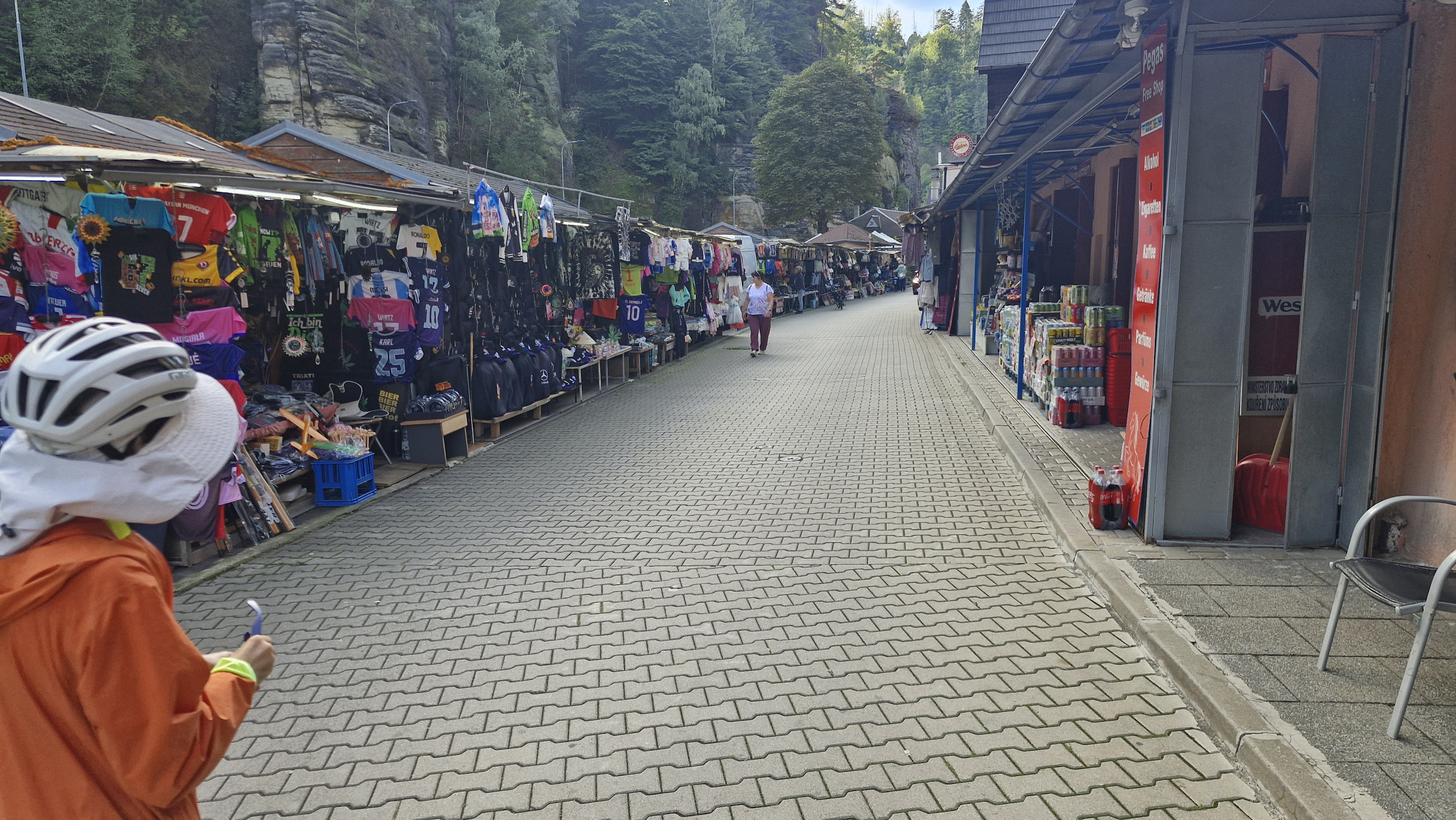 Hřensko's Market Street