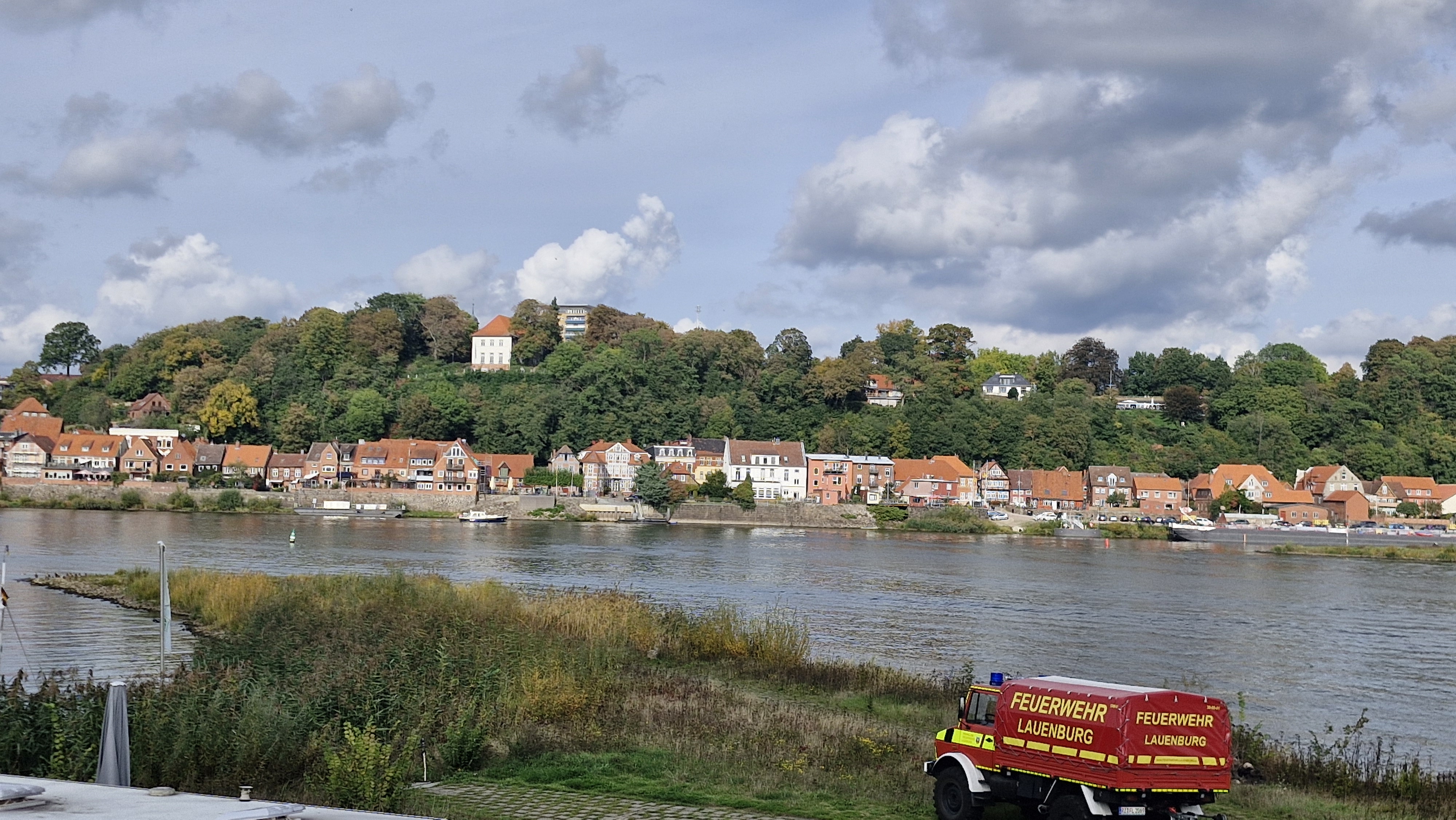 Lauenburg from Across the Elbe