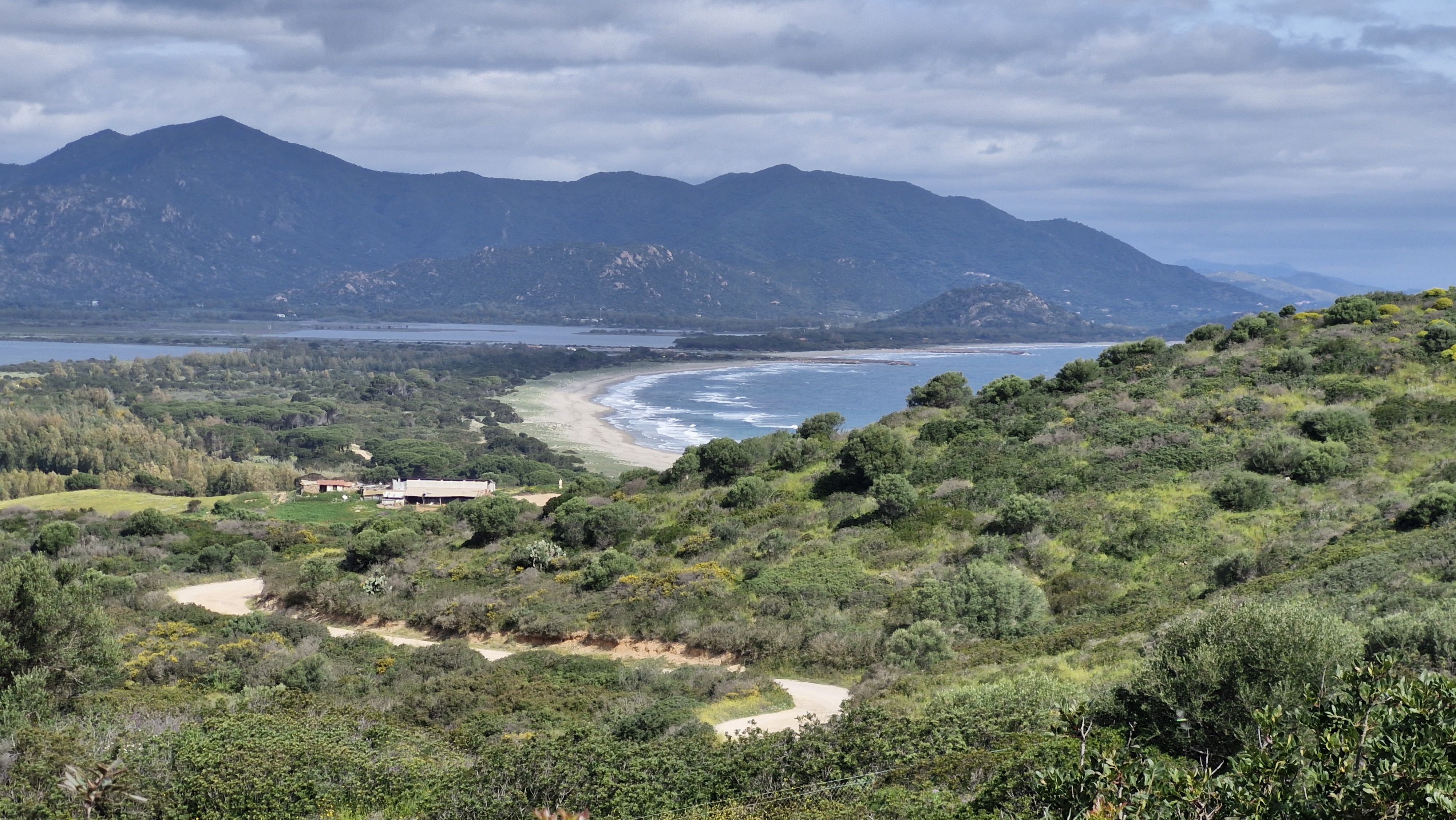 View of the Costa Rei coastline.