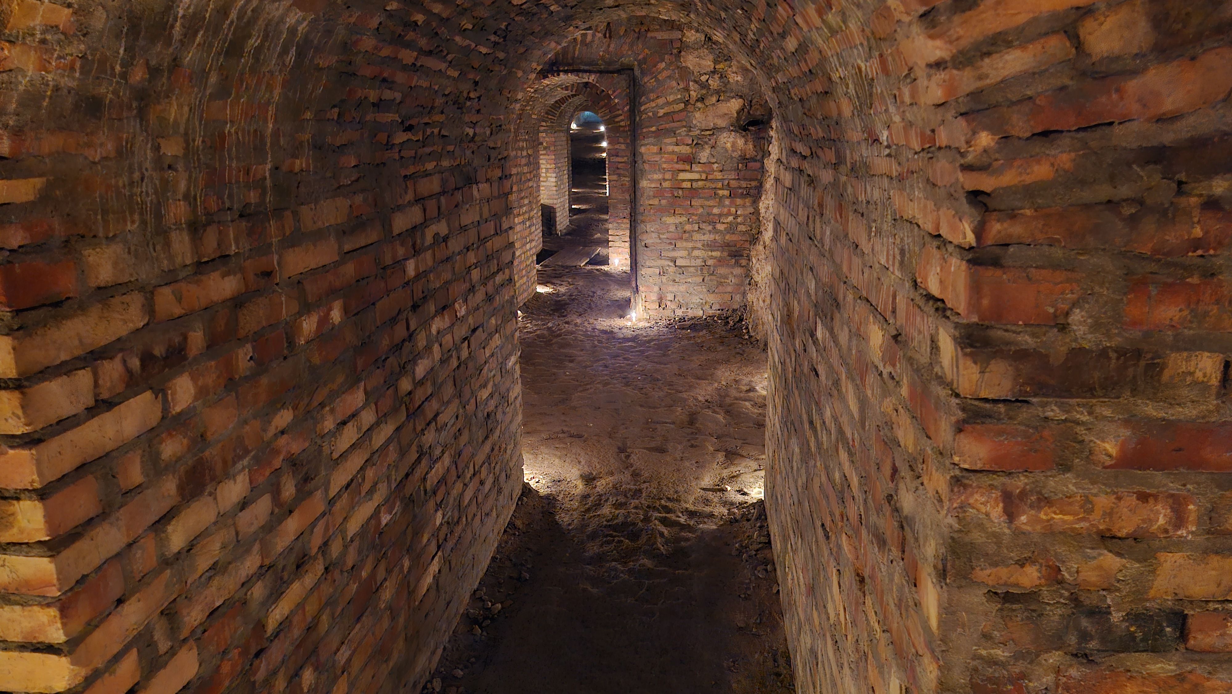 Exploring the underground tunnels of Cagliari.