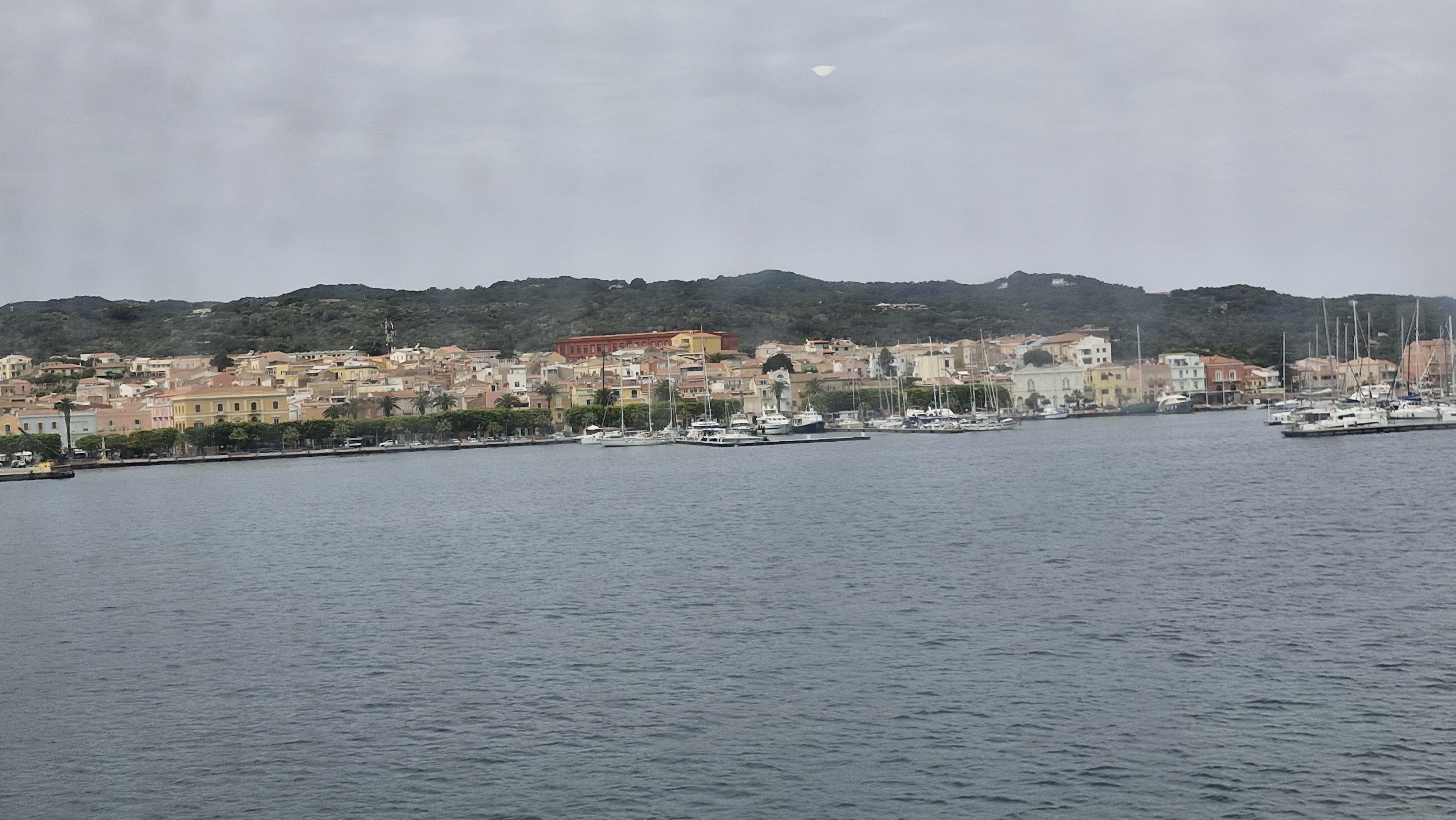 Arriving by ferry at the port of Carloforte.