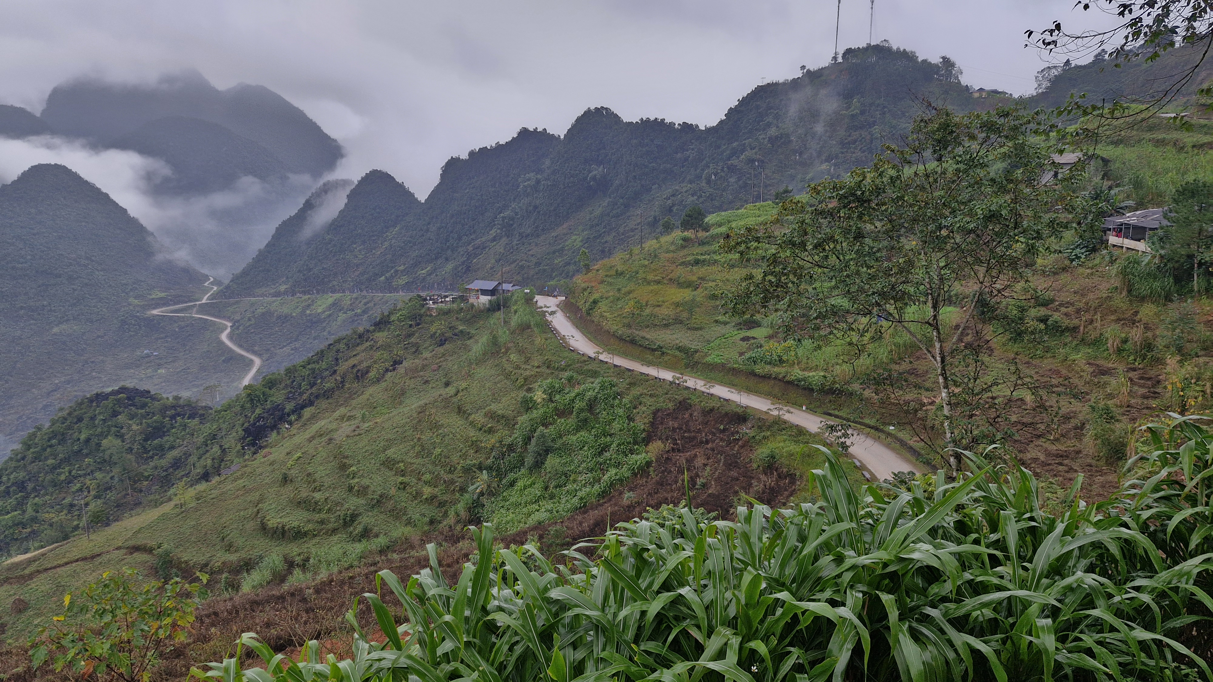 Limestone mountains in Ha Giang